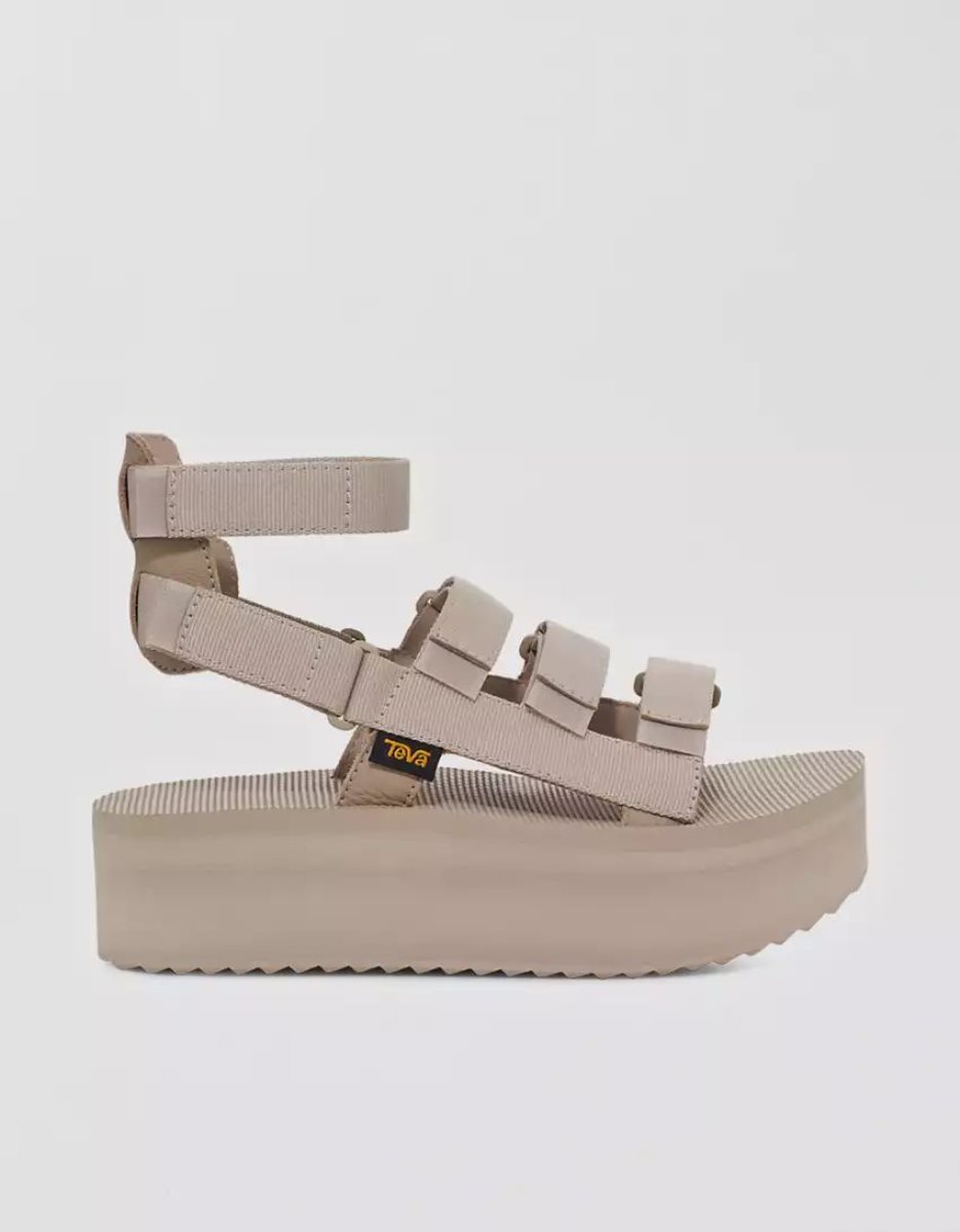 Sandales American Eagle Teva Flatform Mevia Grise Femme | IKH-43955297